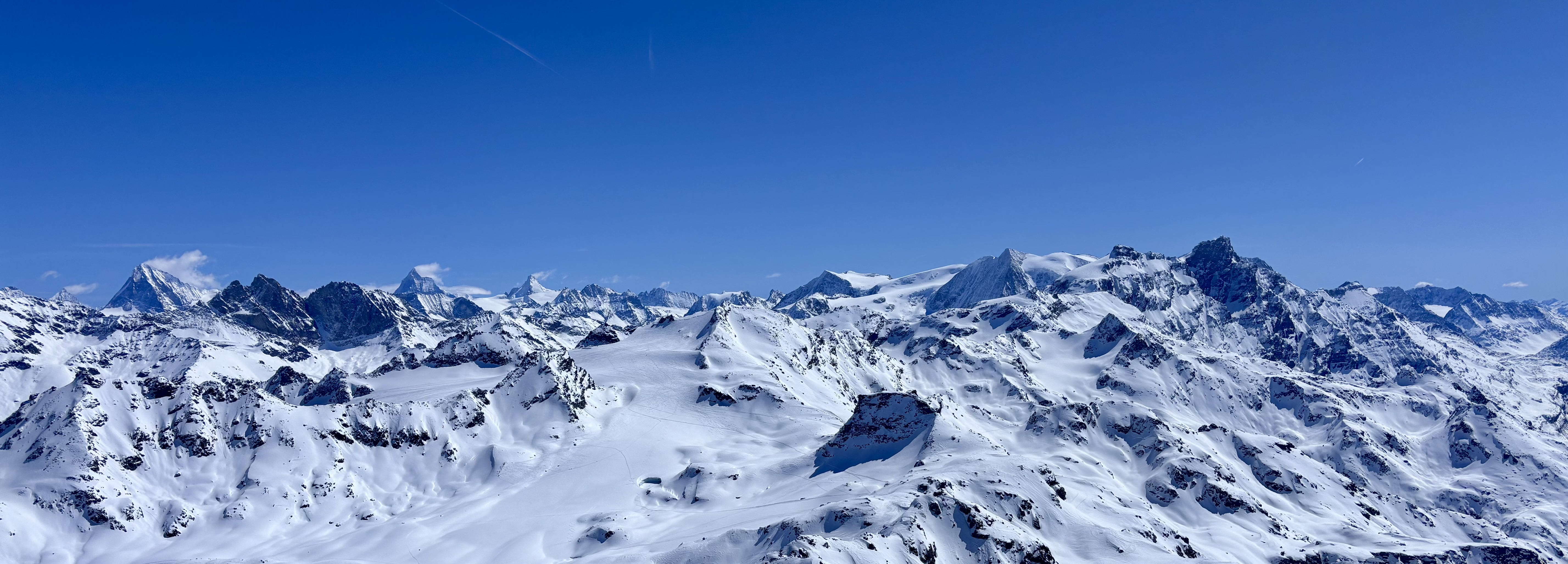 Panoramic view of the Alps